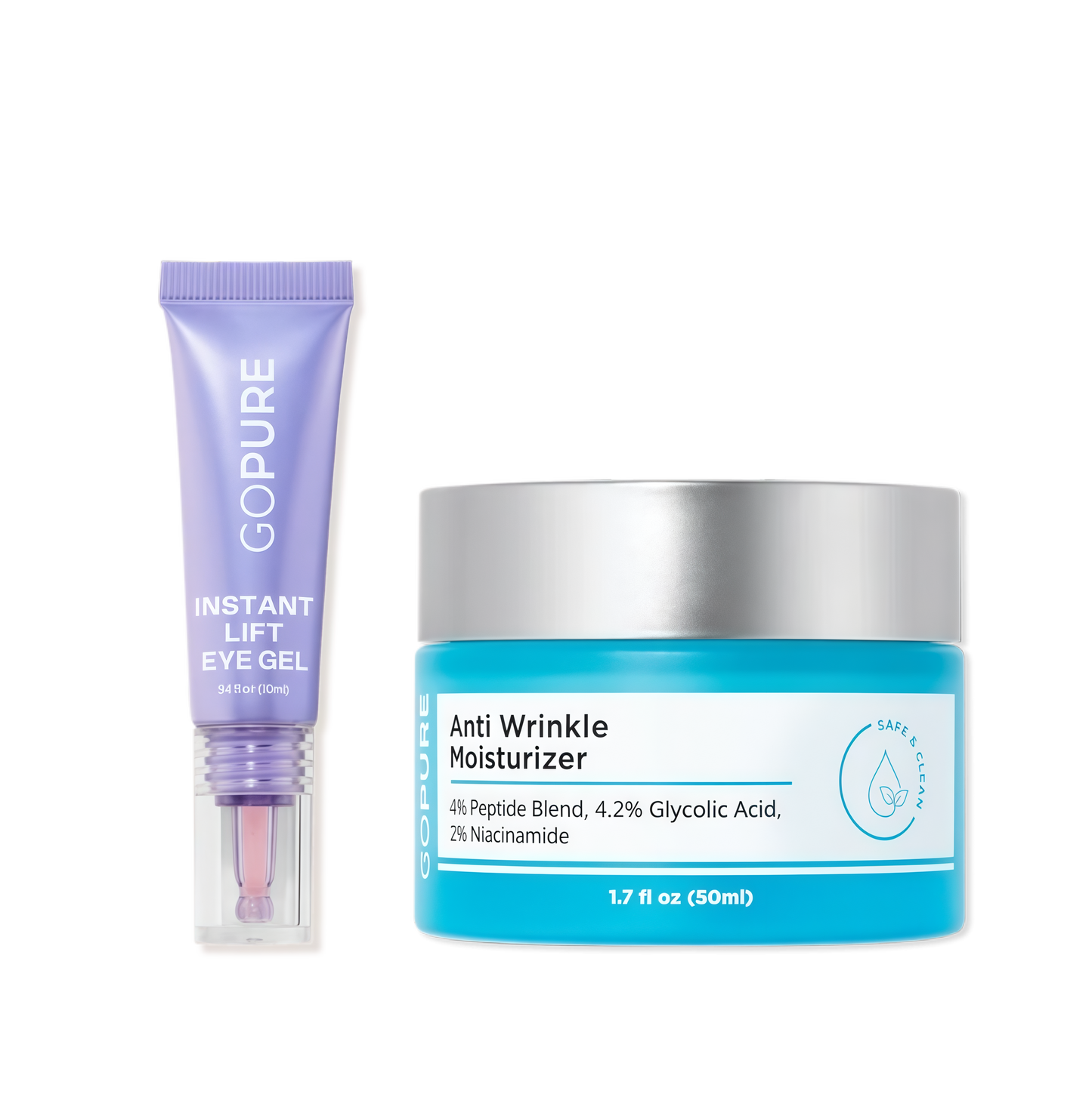 GOPURE Fine Line Fix Duo - Eye Gel + Anti Wrinkle Moisturizer
