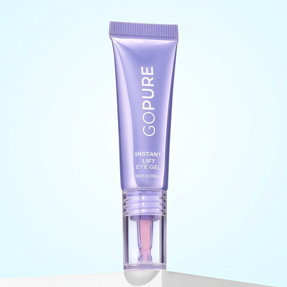 goPure NEW Instant Lift Eye Gel - For the look of Puffiness & Bags, Wrinkles, Fine Lines and Dark Circles, Anti Aging Skin Care for Men & Women with MaxLift3 Biotech Under Eye Brightener