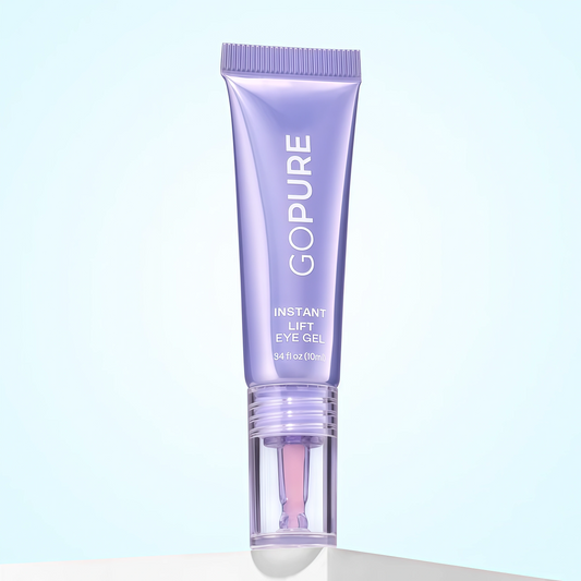 goPure NEW Instant Lift Eye Gel - For the look of Puffiness & Bags, Wrinkles, Fine Lines and Dark Circles, Anti Aging Skin Care for Men & Women with MaxLift3 Biotech Under Eye Brightener