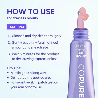 GOPURE Instant Lift Duo-Eye Gel+Advanced Repair Eye Cream